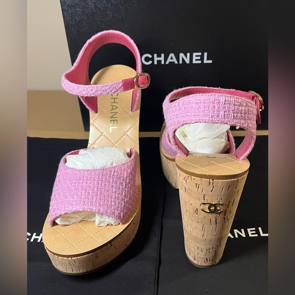 Authentic Chanel Platform Sandals size 41 - Picture 7 of 10